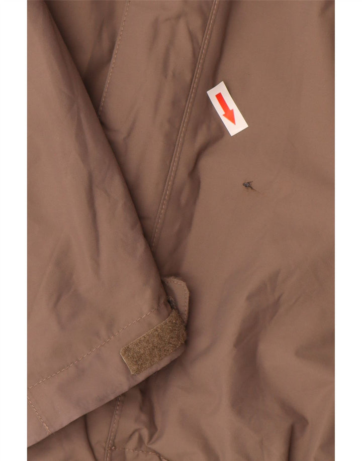 The North Face Mens Hooded Rain Jacket UK 38 Medium Beige Nylon