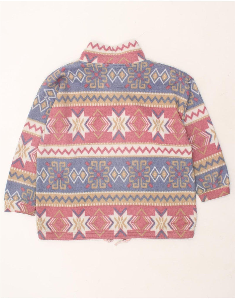 UNO DUE Mens Fleece Jumper Medium Multicoloured Fair Isle | Vintage Uno Due | Thrift | Second-Hand Uno Due | Used Clothing | Messina Hembry 