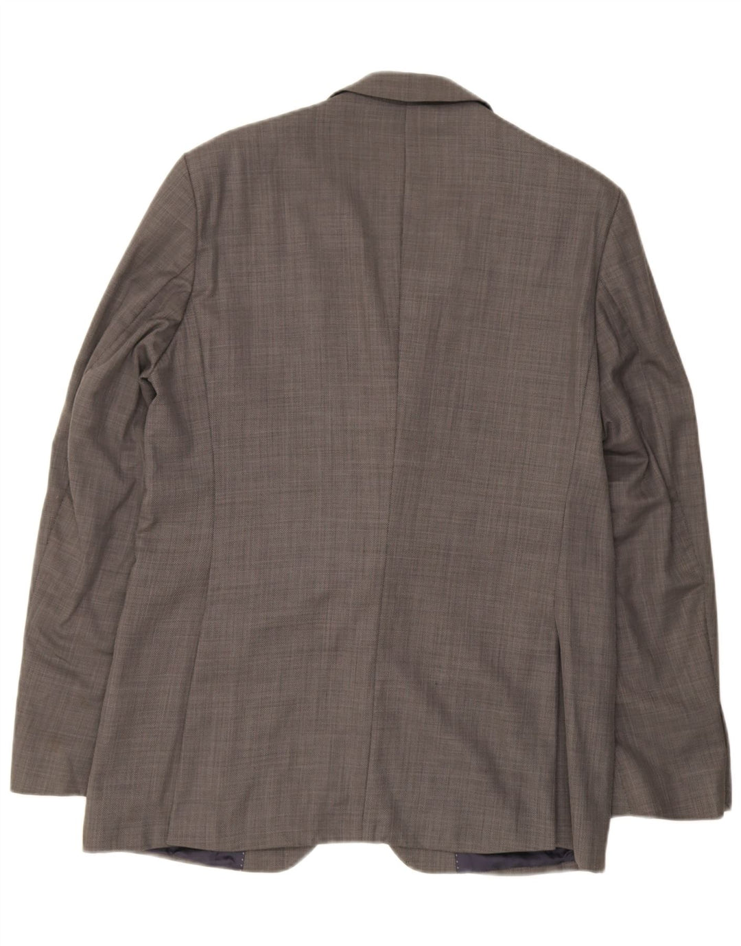 Zara Mens 2 Button Blazer Jacket EU 52 Large Grey Wool