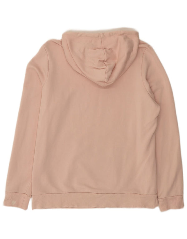 Puma Womens Graphic Hoodie Jumper UK 18 XL Pink Cotton