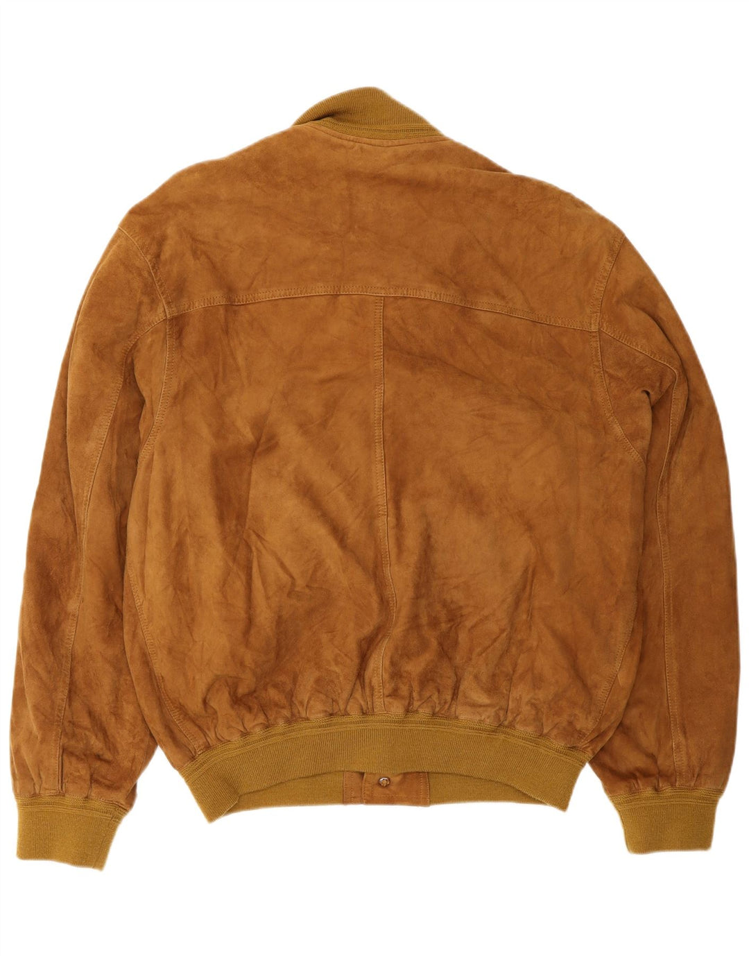 Vintage Mens Suede Jacket UK 40 Large Brown Leather
