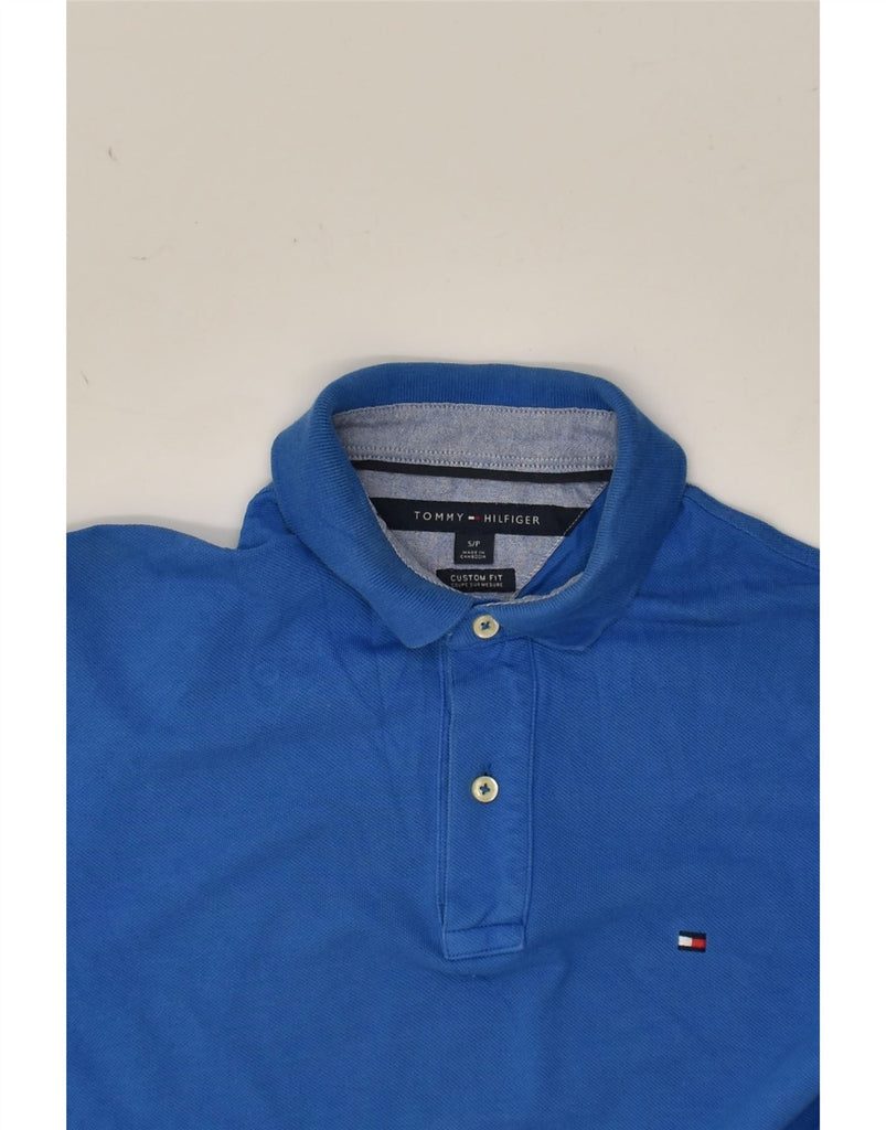 TOMMY HILFIGER Mens Custom Fit Polo Shirt Small Blue | Vintage Tommy Hilfiger | Thrift | Second-Hand Tommy Hilfiger | Used Clothing | Messina Hembry 