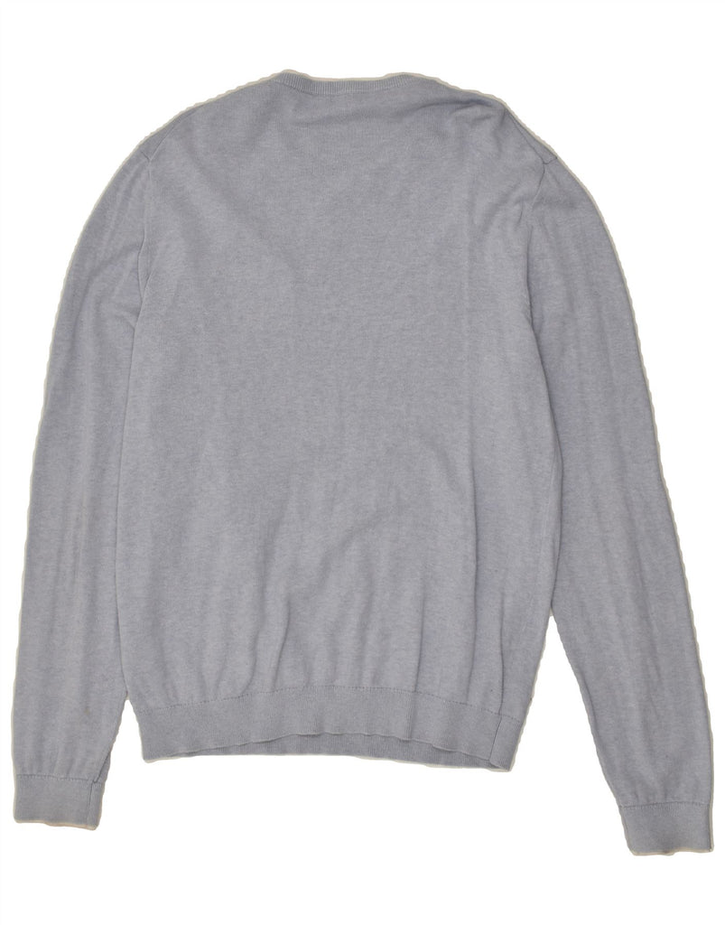 REISS Mens Crew Neck Jumper Sweater Medium Blue Cotton | Vintage Reiss | Thrift | Second-Hand Reiss | Used Clothing | Messina Hembry 