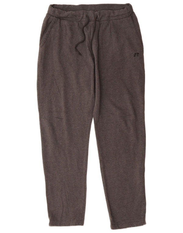 RUSSELL ATHLETIC Mens Tracksuit Trousers Large  Grey Cotton