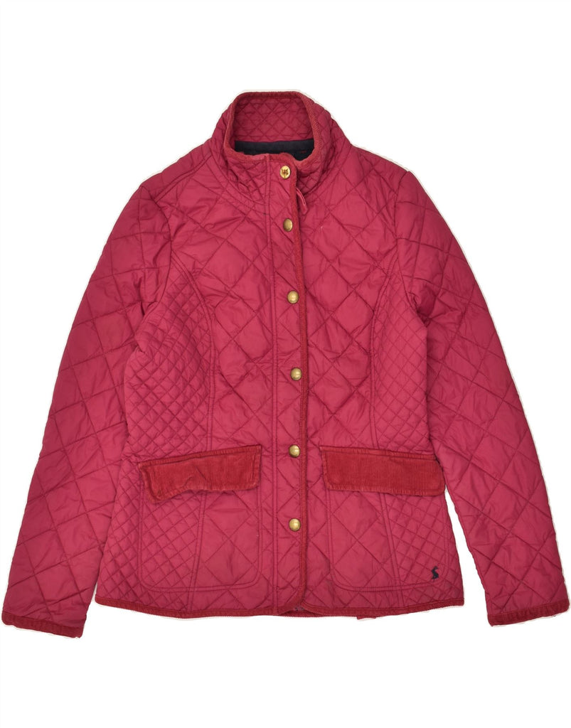 JOULES Womens Quilted Jacket UK 14 Large Pink Polyamide | Vintage Joules | Thrift | Second-Hand Joules | Used Clothing | Messina Hembry 