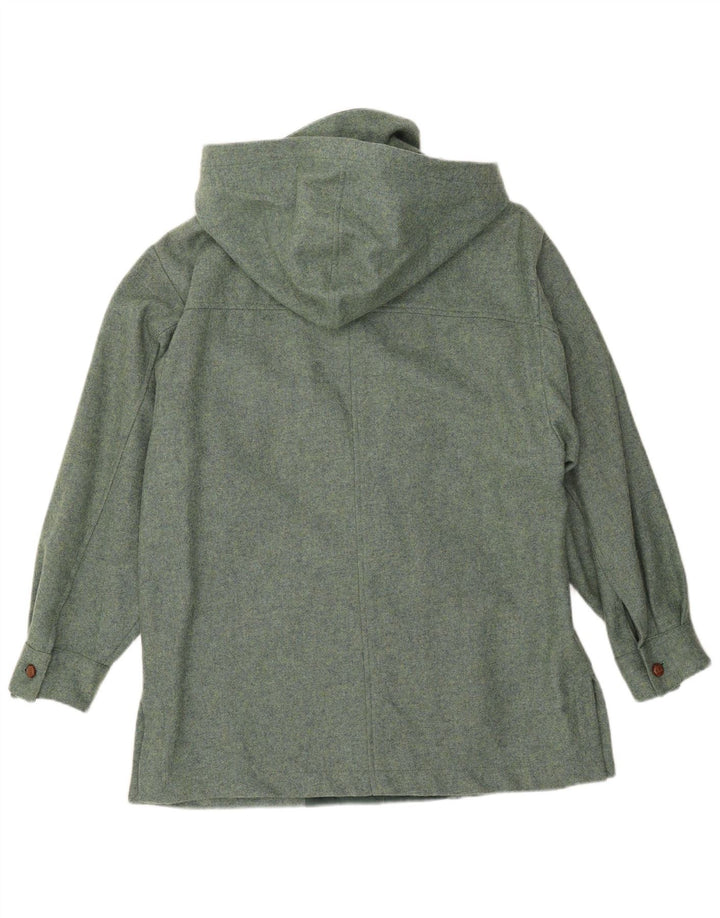 New Penny Womens Hooded Utility Jacket IT 42 Medium Green Wool