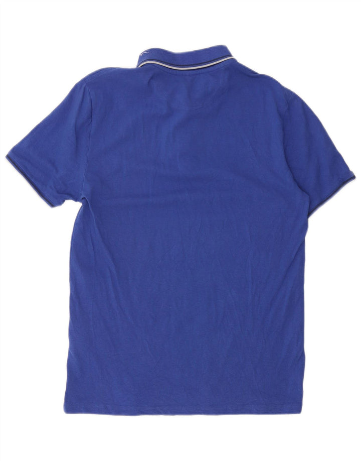 Champion Mens Polo Shirt Medium Blue Cotton