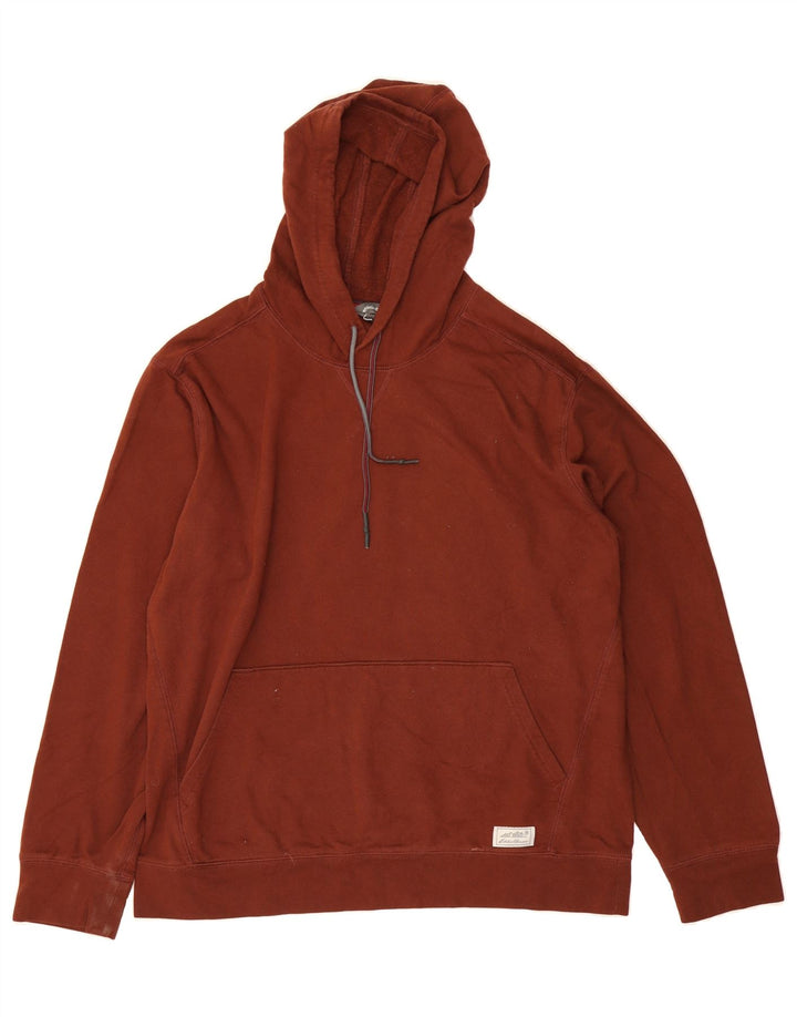 EDDIE BAUER Mens Hoodie Jumper Large Brown Cotton Vintage Eddie Bauer and Second-Hand Eddie Bauer from Messina Hembry 
