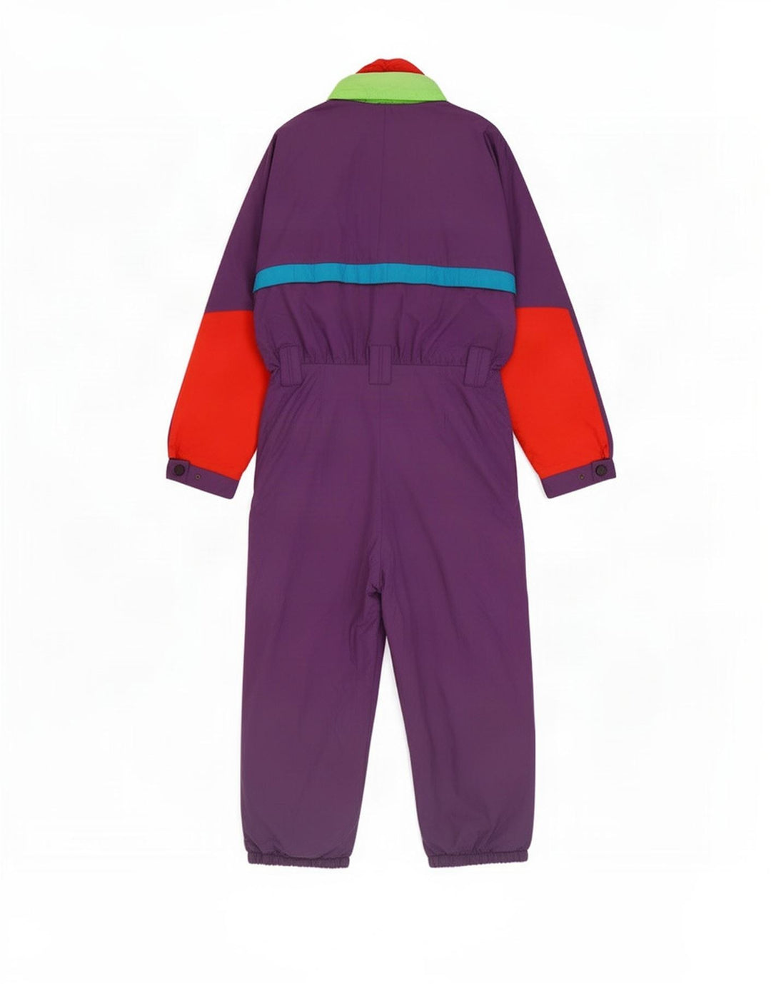 Brunik Mens Ski Jumpsuit IT 52 Large Purple Colourblock Polyamide