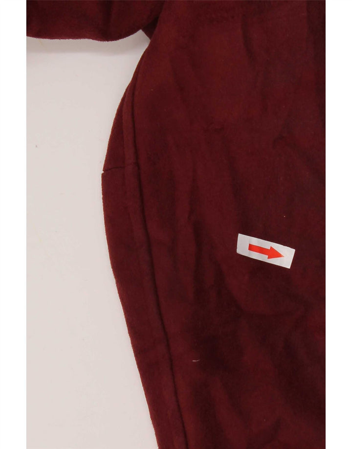Marks & Spencer Womens Sherpa Jacket UK 10 Small Burgundy Polyester