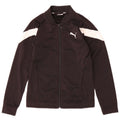 PUMA Boys Tracksuit Top Jacket 9-10 Years Black Colourblock Polyester