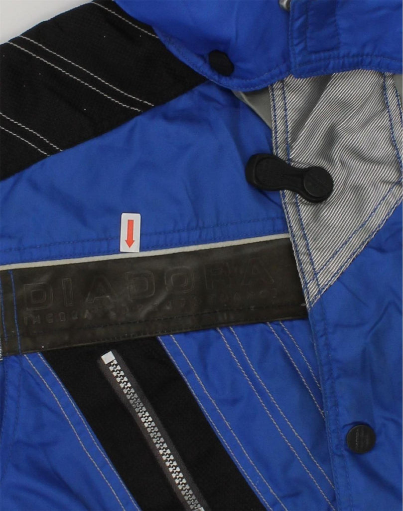 DIADORA Boys Hooded Ski Jacket 9-10 Years Small Blue Polyamide | Vintage Diadora | Thrift | Second-Hand Diadora | Used Clothing | Messina Hembry 