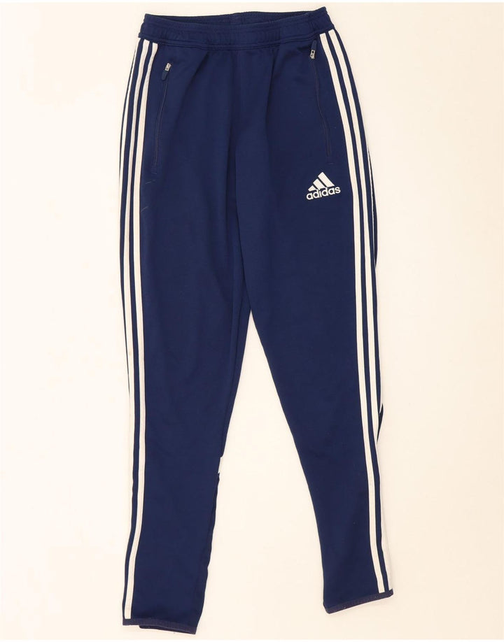ADIDAS Mens Climacool Tracksuit Trousers Small  Navy Blue Colourblock
