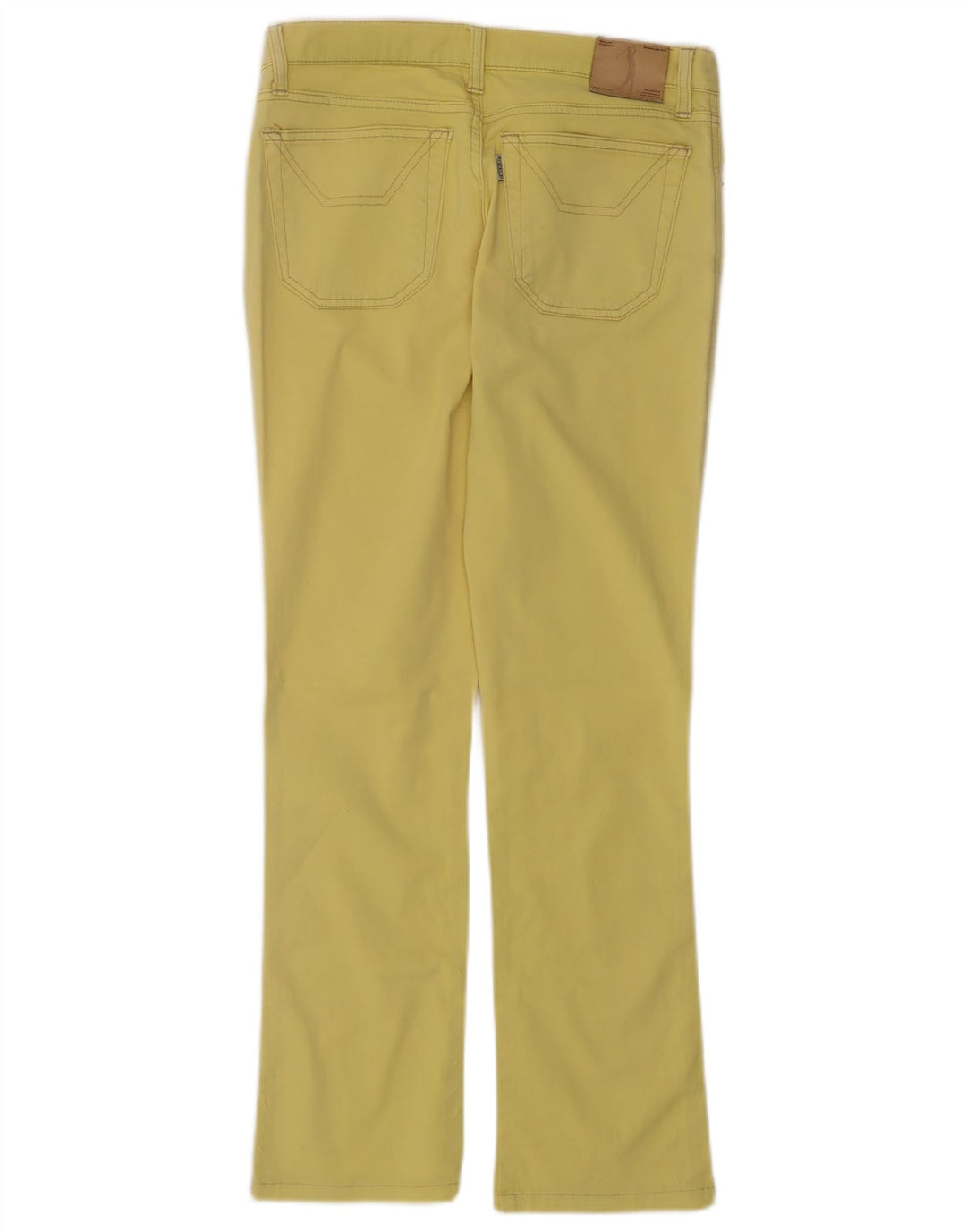 Jeckerson Womens Bootcut Jeans W29 L28 Yellow Cotton