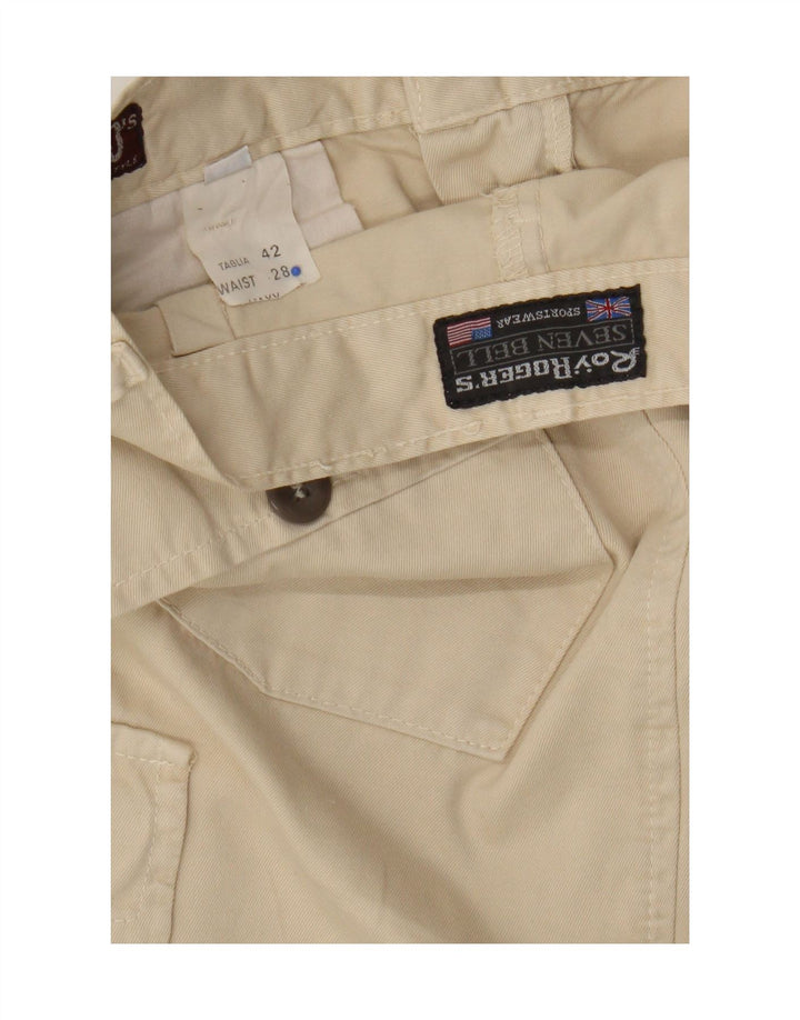 Roy Rogers Womens Maxi Cargo Skirt W28 Medium  Beige Cotton