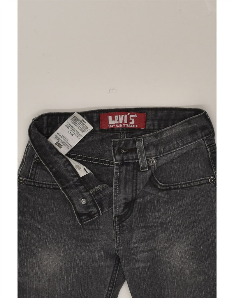 LEVI'S Boys 514 Slim Straight Jeans 7-8 Years W24 L22 Grey Cotton | Vintage Levi's | Thrift | Second-Hand Levi's | Used Clothing | Messina Hembry 