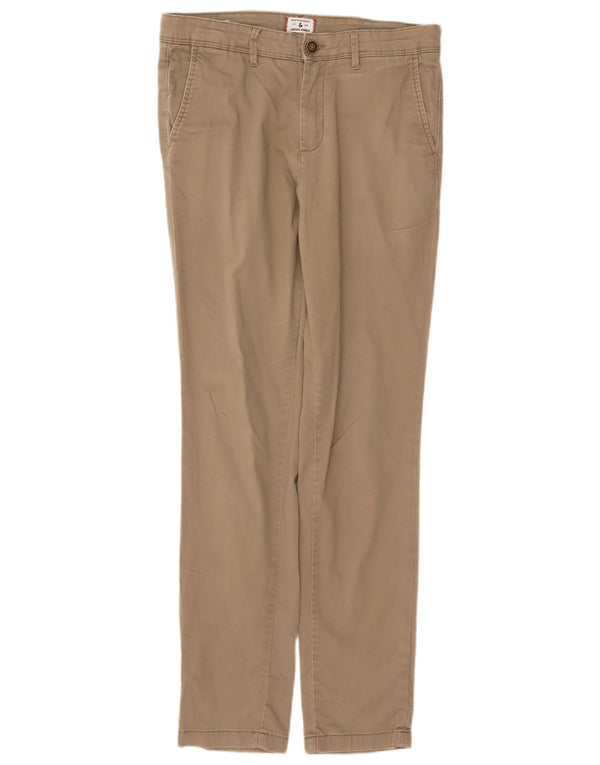 Jack & Jones Womens Slim Chino Trousers W30 L32 Beige Cotton