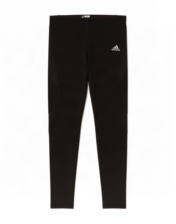 Adidas Womens Leggings UK 14 Large Black Colourblock Polyamide