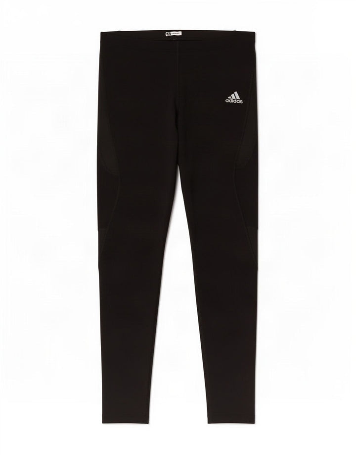 Adidas Womens Leggings UK 14 Large Black Colourblock Polyamide