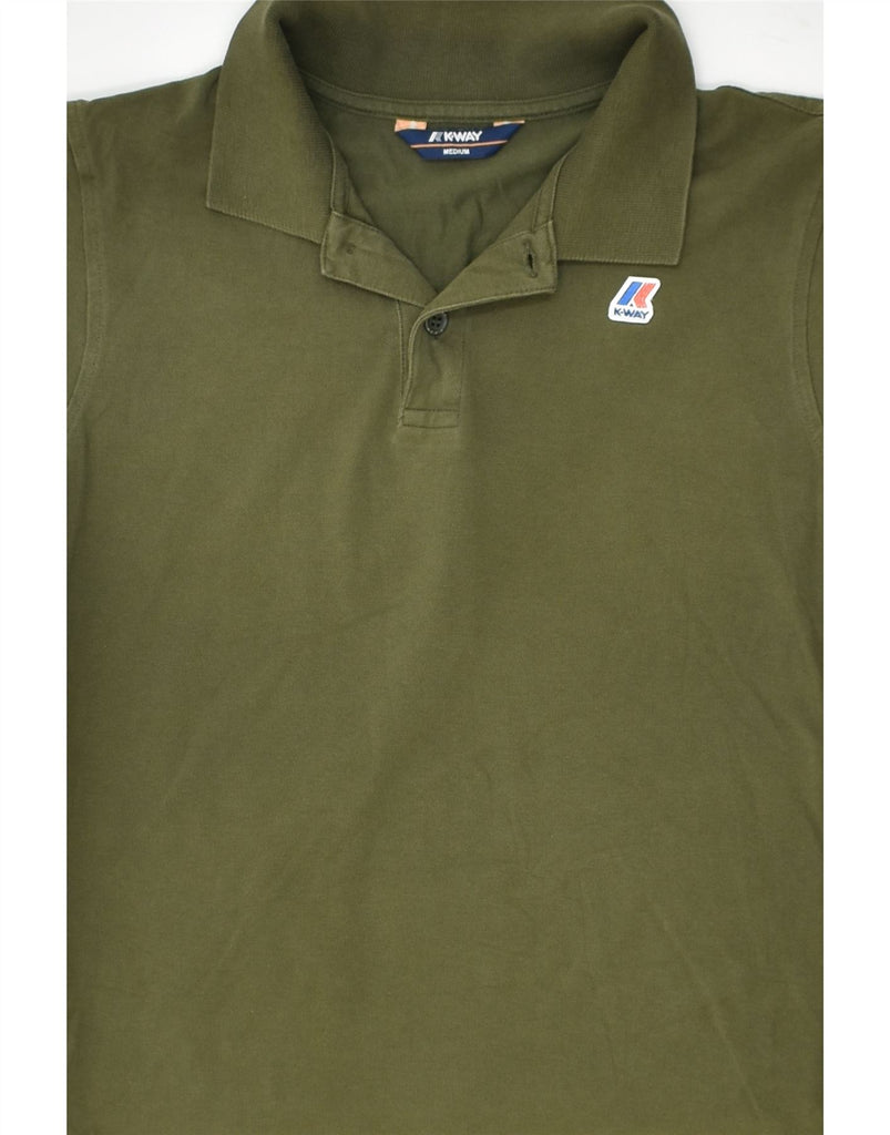 VINTAGE Mens Polo Shirt Medium Green Cotton | Vintage Vintage | Thrift | Second-Hand Vintage | Used Clothing | Messina Hembry 