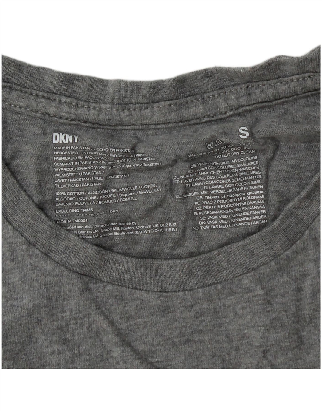 Dkny Boys T-Shirt Top 13-14 Years Small Grey Cotton