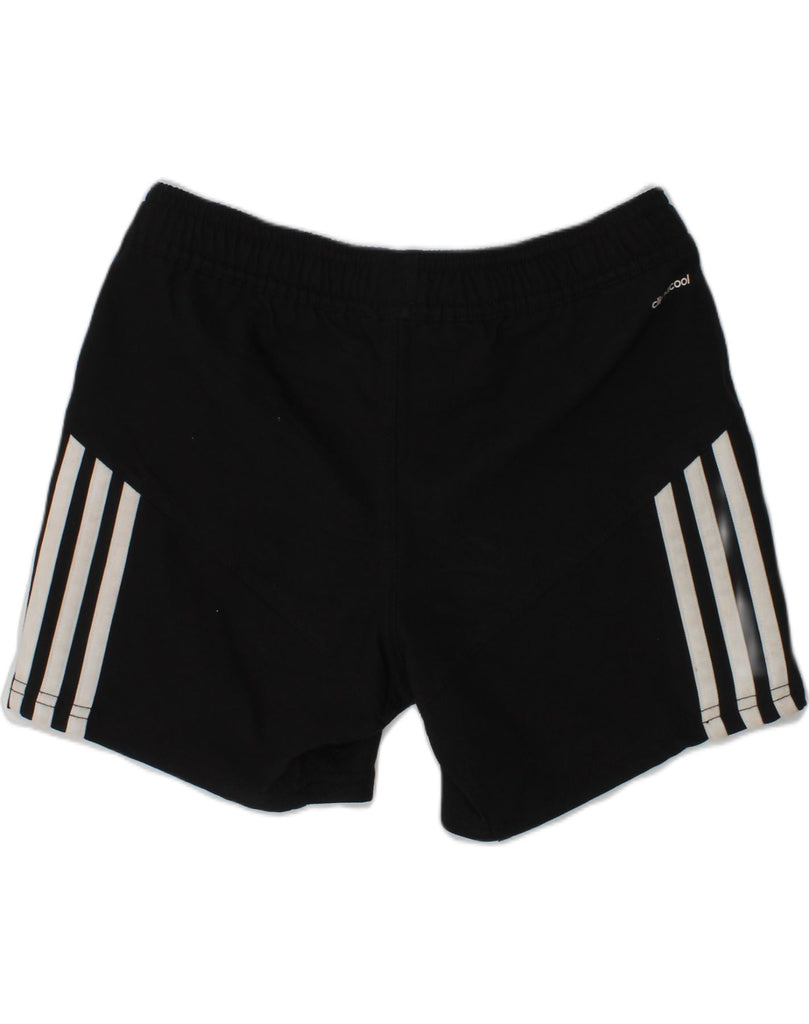 ADIDAS Boys Sport Shorts 7-8 Years Black Polyester | Vintage Adidas | Thrift | Second-Hand Adidas | Used Clothing | Messina Hembry 