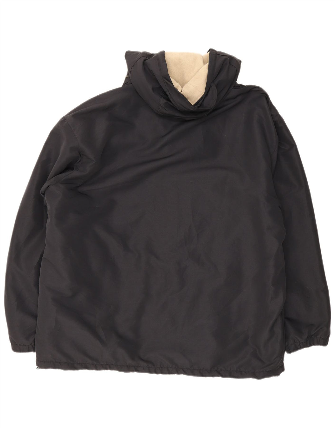 Kappa Mens Hooded Loose Fit Reversible Jacket UK 40 Large Black Polyester