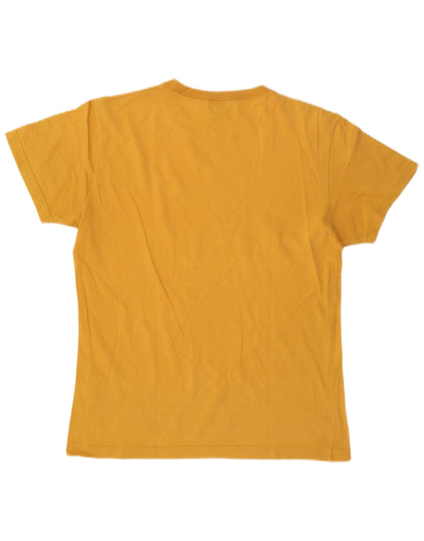Meltin' Pot Mens Graphic T-Shirt Top Medium Yellow Cotton
