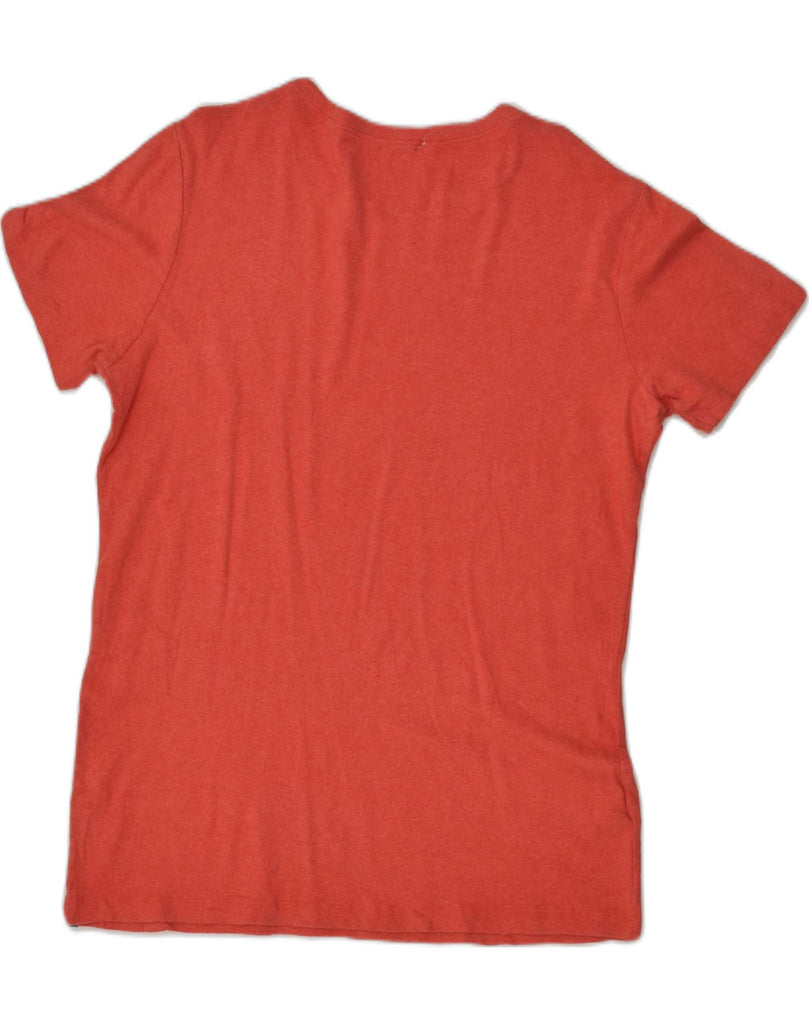 EDDIE BAUER Womens T-Shirt Top UK 18 XL Orange Cotton | Vintage Eddie Bauer | Thrift | Second-Hand Eddie Bauer | Used Clothing | Messina Hembry 