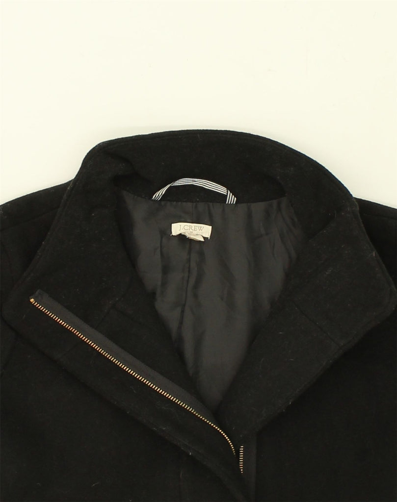 J. CREW Womens Overcoat UK 14 Medium Black Wool | Vintage J. Crew | Thrift | Second-Hand J. Crew | Used Clothing | Messina Hembry 