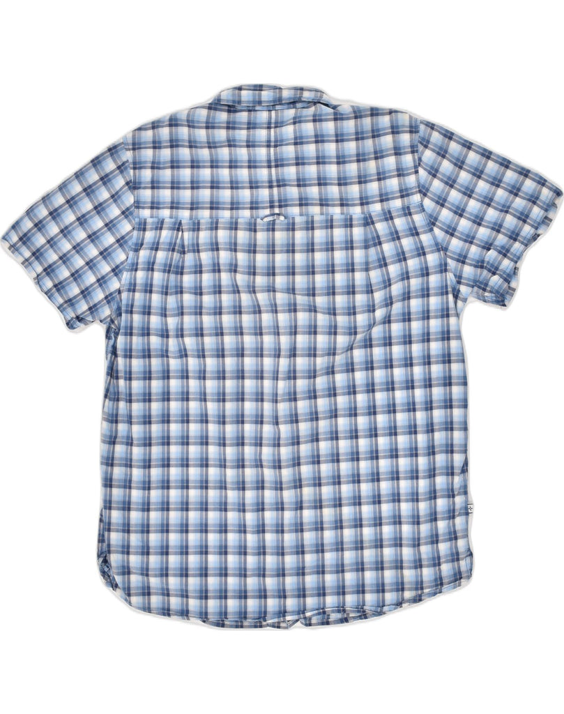 MOUNTAIN WAREHOUSE Mens Short Sleeve Shirt XL Blue Check Cotton | Vintage Mountain Warehouse | Thrift | Second-Hand Mountain Warehouse | Used Clothing | Messina Hembry 