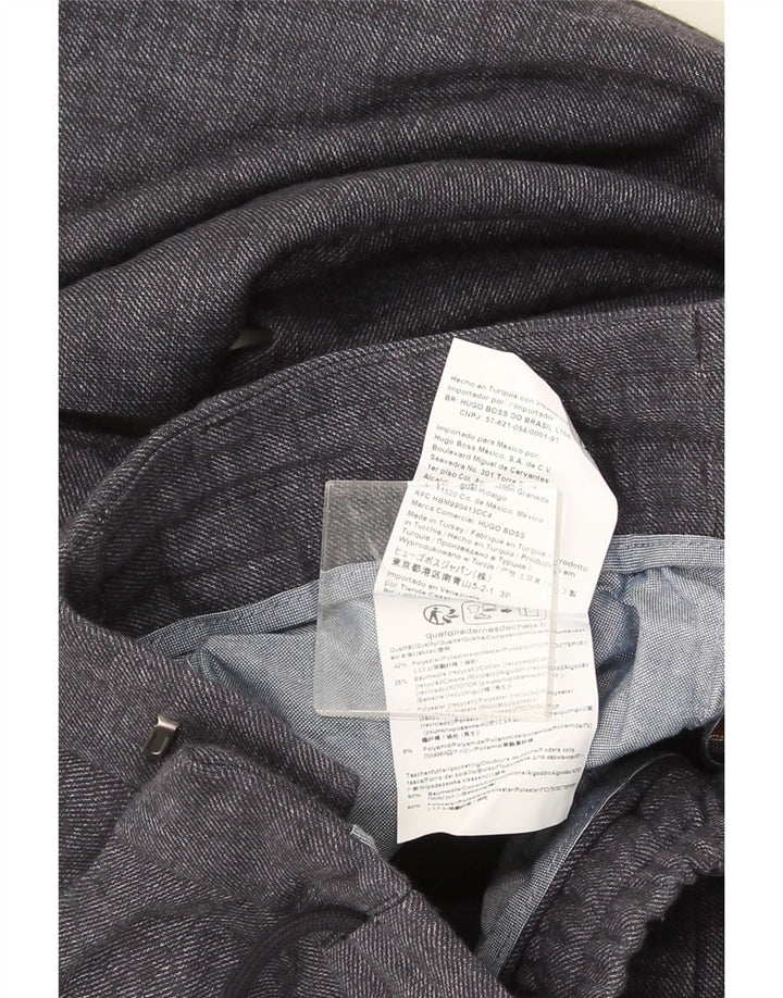 HUGO BOSS Mens Tapered Chino Trousers IT 48 Medium W32 L30 Grey Polyester