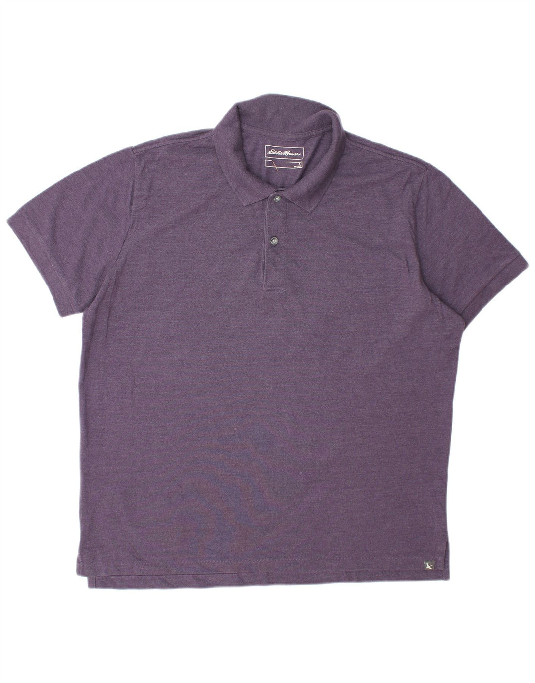 EDDIE BAUER Mens Polo Shirt XL Purple Cotton