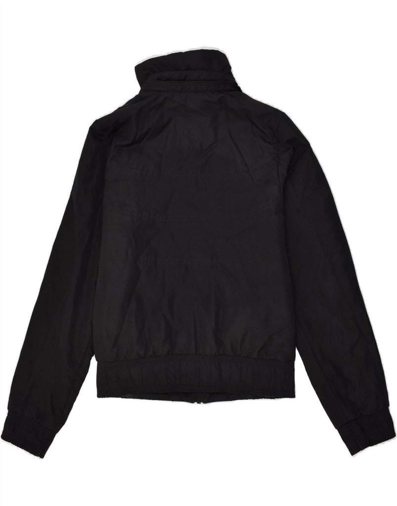 NIKE Womens Bomber Jacket UK 6 XS Black Polyester | Vintage Nike | Thrift | Second-Hand Nike | Used Clothing | Messina Hembry 