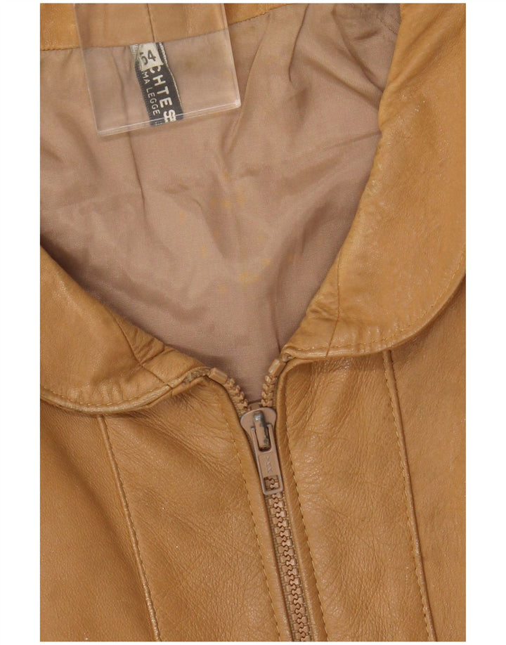 Vintage Mens Leather Jacket UK 38 Medium Brown Leather