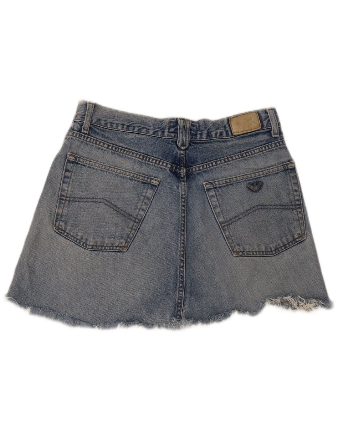 Armani Womens Mini Denim Skirt W30 Medium Blue