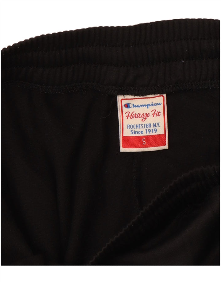 Champion Mens Heritage Fit Tracksuit Trousers Joggers Small Black