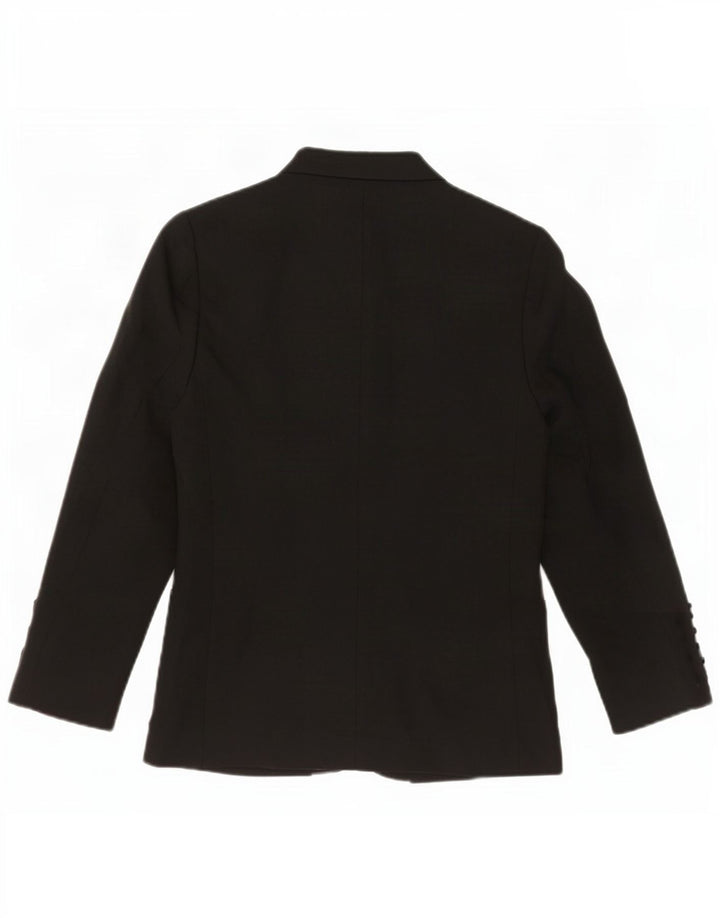 Marks & Spencer Girls 2 Button Blazer Jacket 8-9 Years Black Polyester