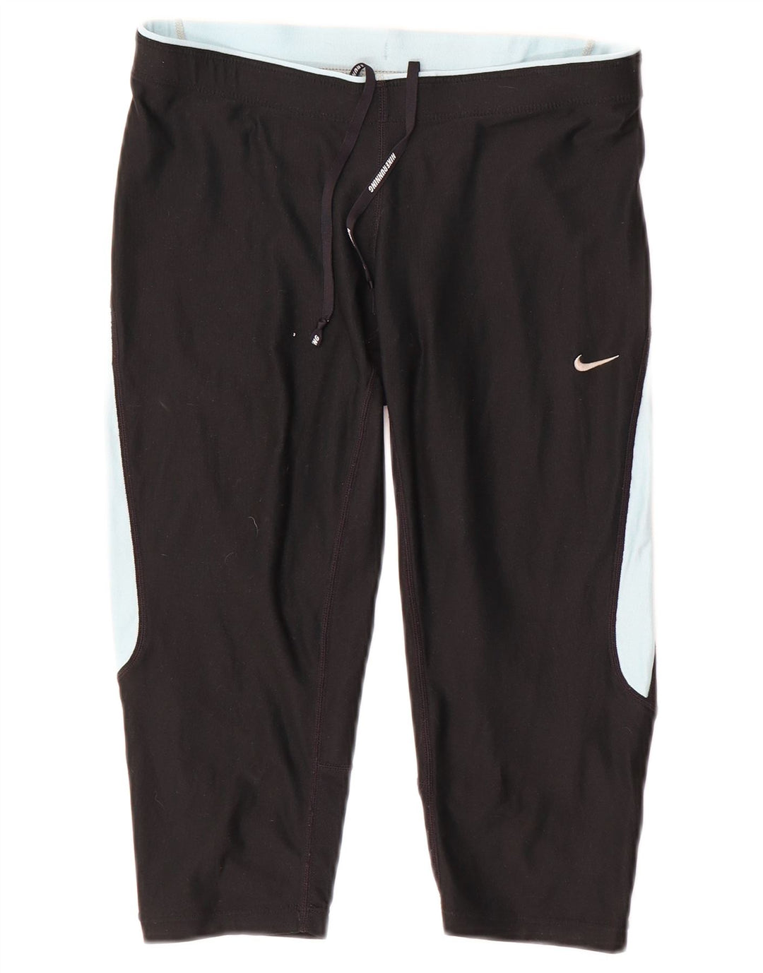 Nike Womens Capri Leggings UK 10 Small Black Colourblock