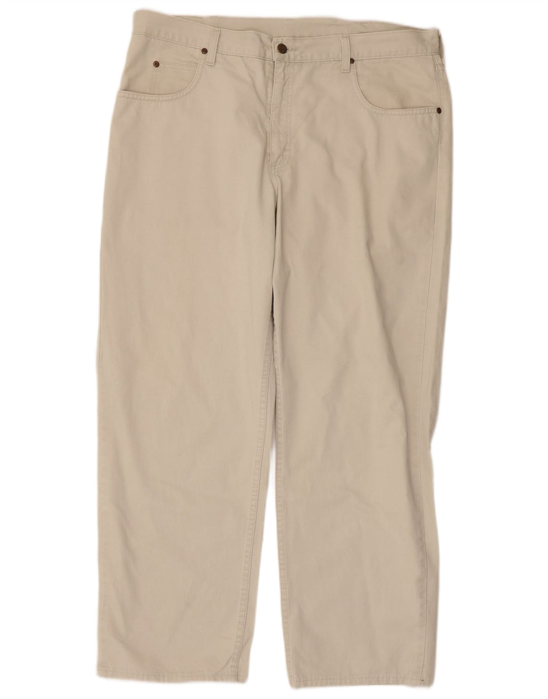 LEE Mens Straight Casual Trousers W38 L29 Beige
