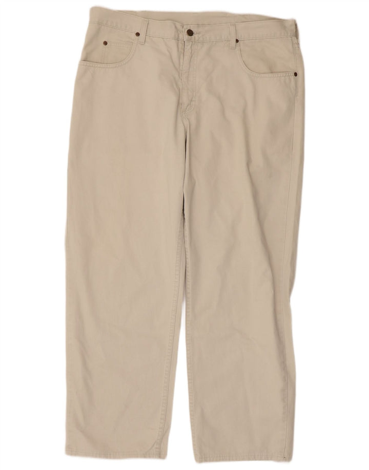 LEE Mens Straight Casual Trousers W38 L29 Beige