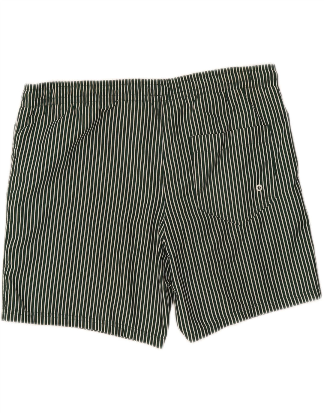 Benetton Mens Swimming Shorts Large  Green Striped