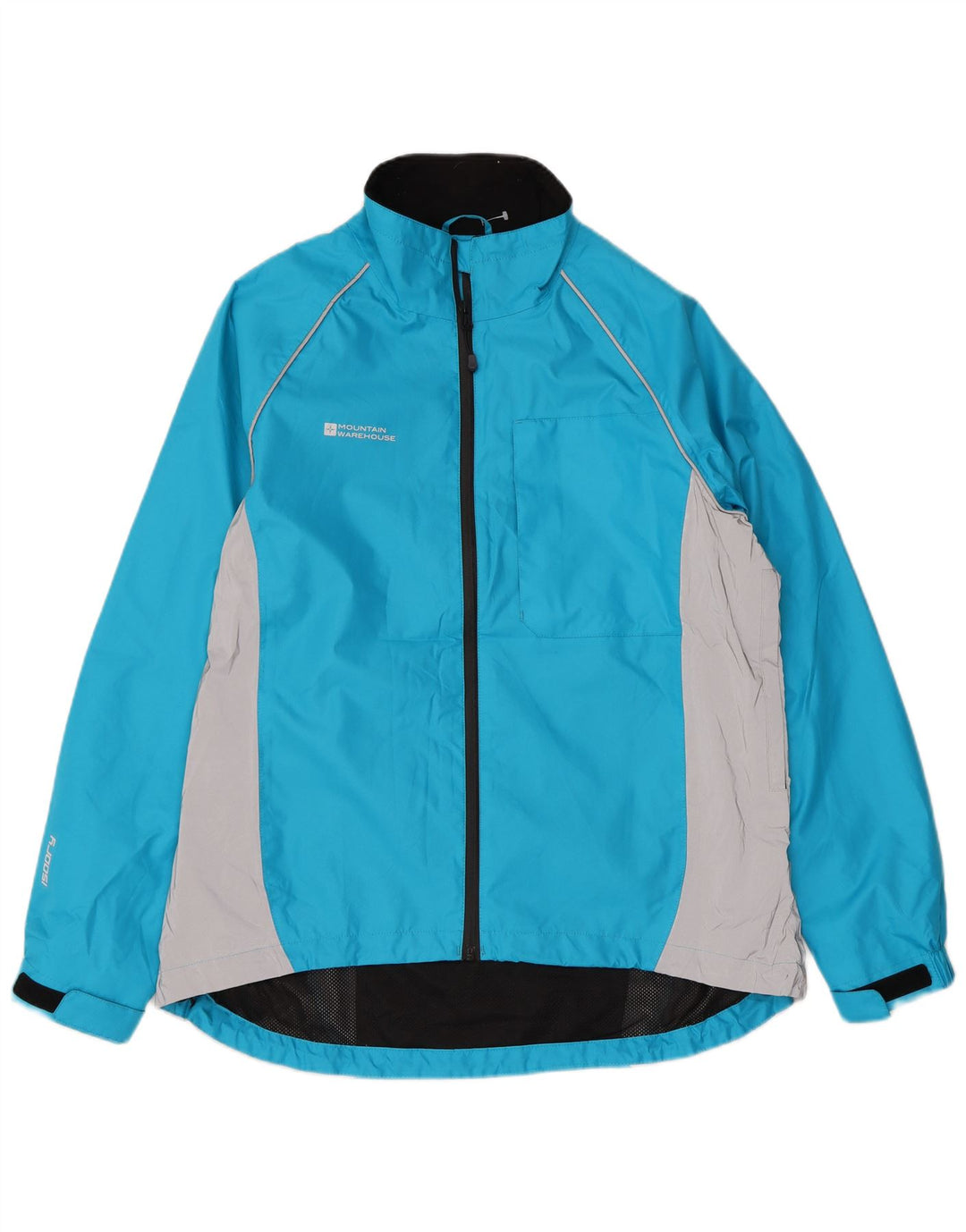 MOUNTAIN WAREHOUSE Womens Rain Jacket UK 16 Large Blue Colourblock