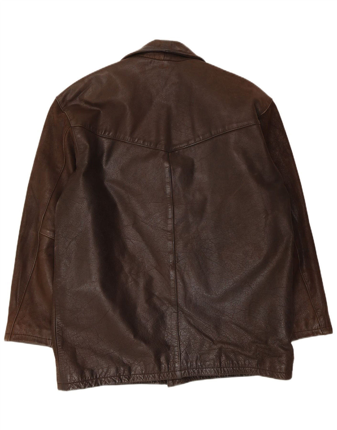 Pointers Mens Leather Jacket UK 40 Large Brown