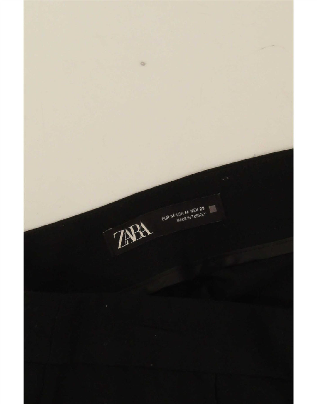 Zara Womens Tapered Casual Trousers Medium W28 L27 Black