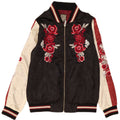Biba Womens Graphic Bomber Jacket UK 8 Small Black Floral Polyester