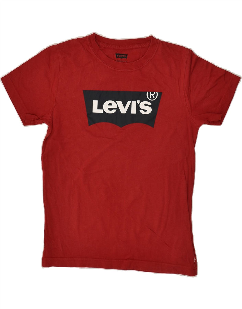 LEVI'S Boys Graphic T-Shirt Top 11-12 Years Red Cotton | Vintage Levi's | Thrift | Second-Hand Levi's | Used Clothing | Messina Hembry 