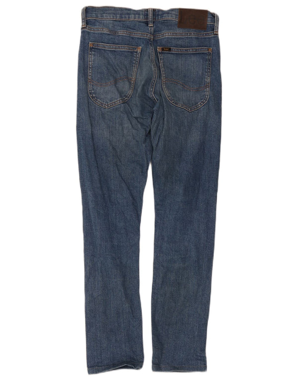 Lee Womens Luke Tapered Slim Jeans W27 L32 Blue Cotton