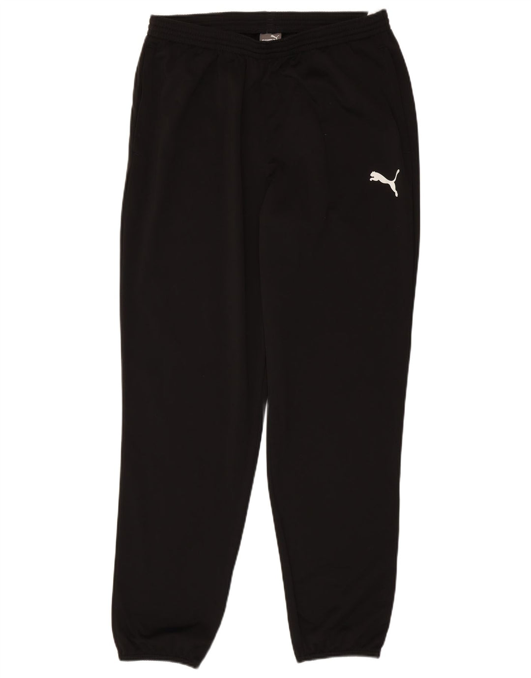 PUMA Mens Tracksuit Trousers Joggers Large Black Polyester