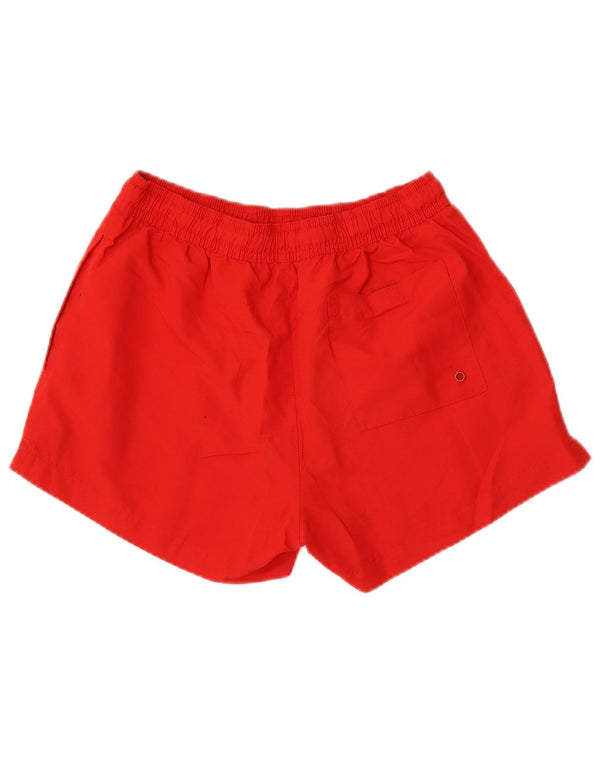 Calvin Klein Mens Graphic Swimming Shorts Small  Red Polyester